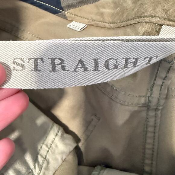 Burberry Brit Mens Straight Leg Chino Pants Tan Khaki 34 Regular Office Workwear - Picture 8 of 12